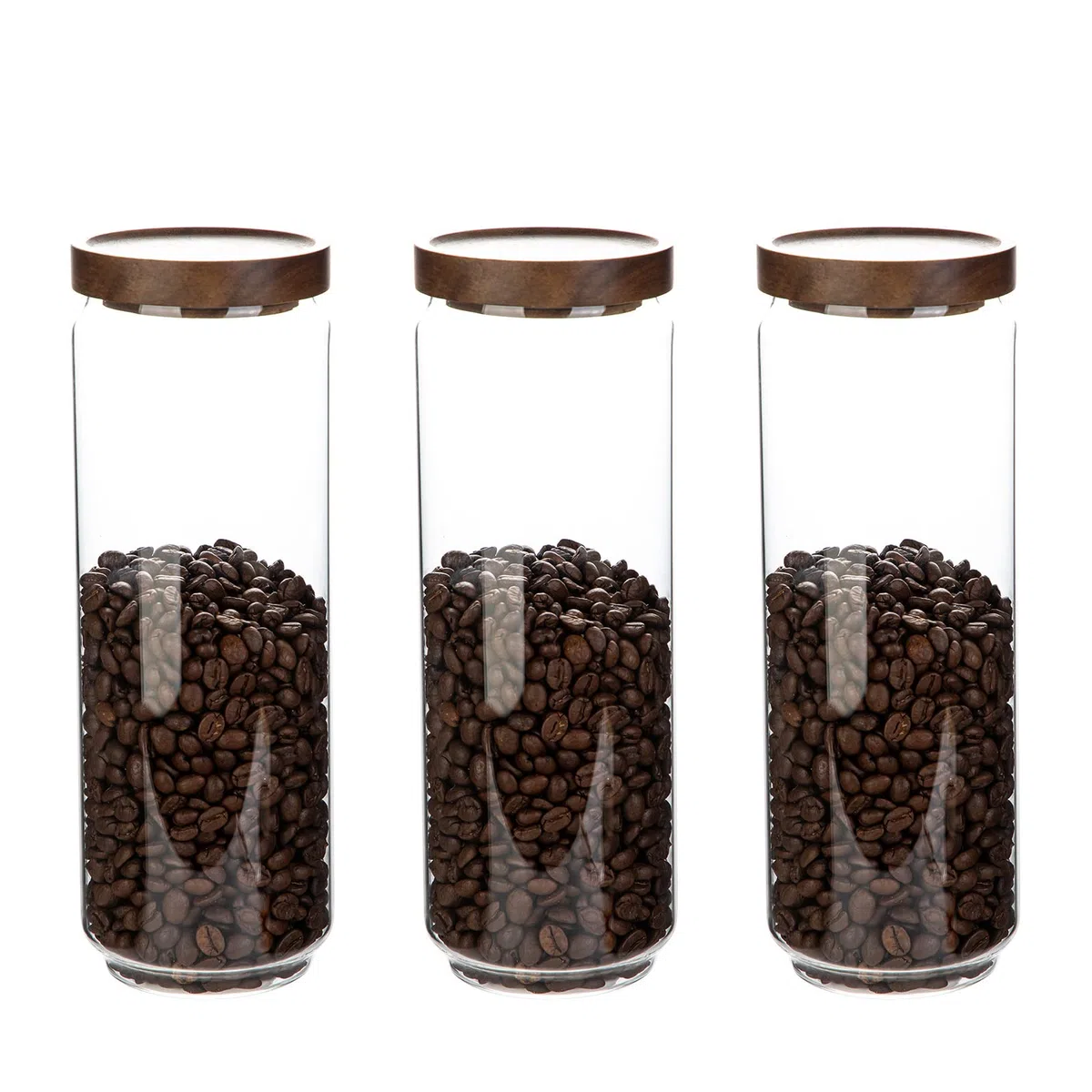 Juego de 3 tarros de cristal de 1300 ml