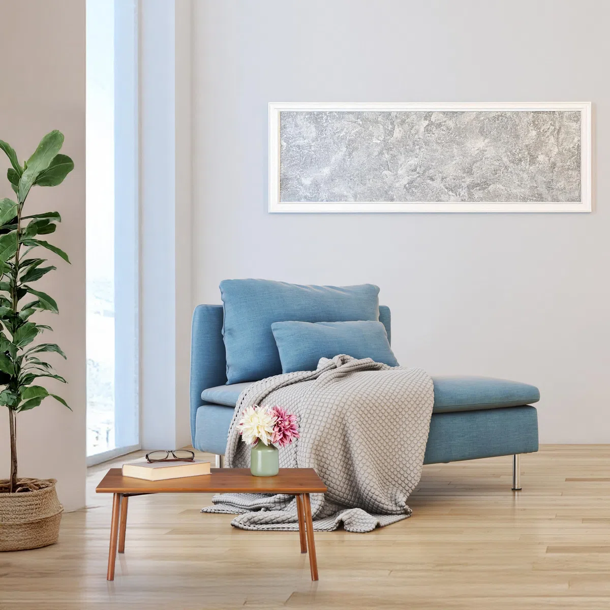 Relaxdays Mesa de Centro, Plegable, Mesita Salón, Efecto Madera Nogal, 25 x 60 x 40 cm, de Bambú, Mesilla Baja, Marrón