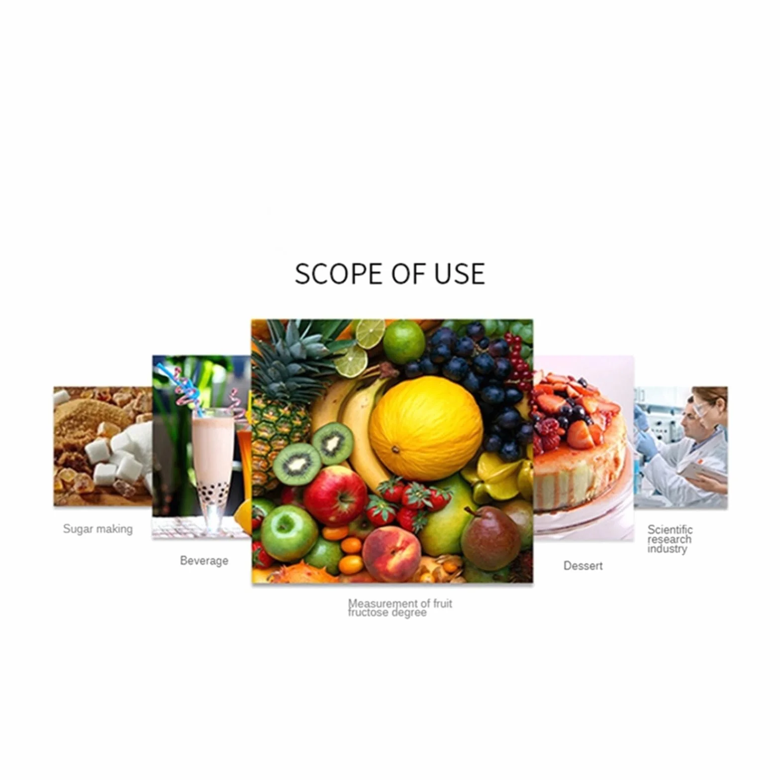 Medidor de Brix de azúcar 0-55% Digital Meter Tester Refractómetro profesional con batería Jugo de frutas Bebidas Medidor de azúcar Alta concentración Fácil de limpiar y almacenar
