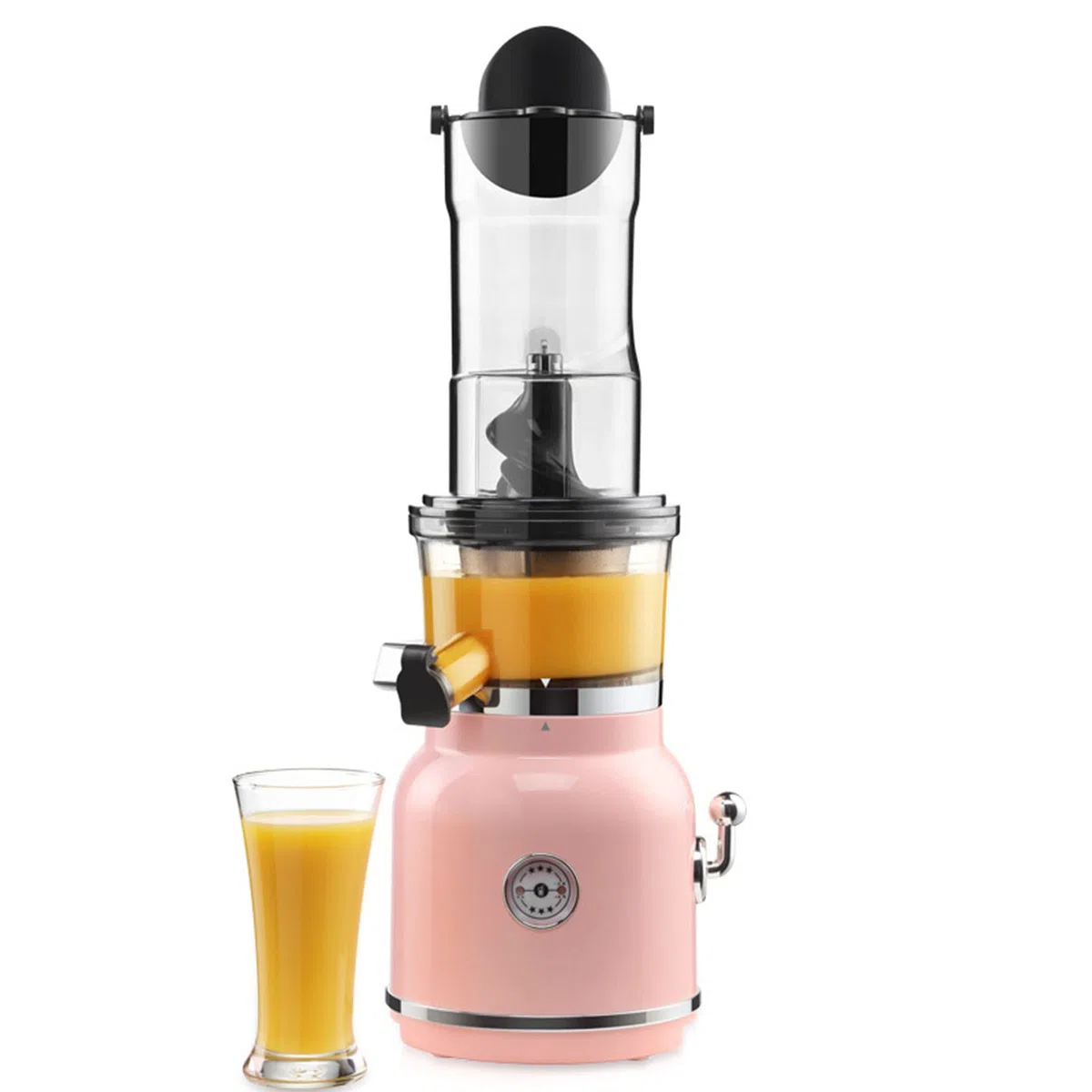 Máquina exprimidora, exprimidor lento de ranura ancha para exprimidor nutritivo de frutas y verduras, exprimidor de prensa en frío en espiral sin BPA, exprimidor masticable para verdu