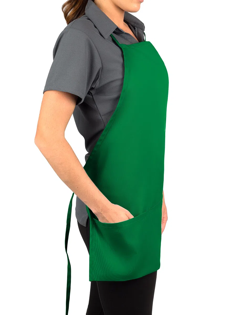 KNG Kelly Green - Delantal ajustable con 3 bolsillos para hombre y mujer, paquete de 2