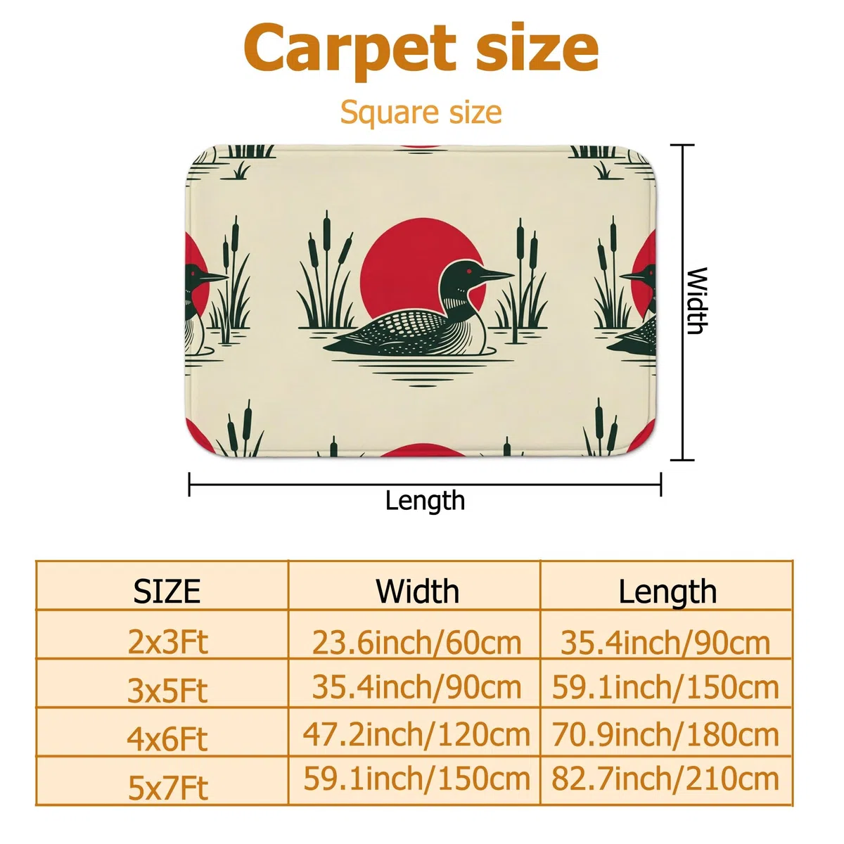Loon - Alfombra rústica natural con diseño de cola de gato para sol, verano, color rojo, de pelo bajo, esponjosa, suave, rectangular, resistente a las manchas, para sala de estar, dormitorio, aula