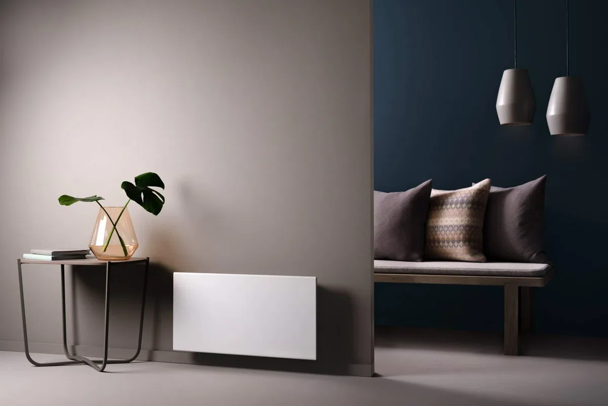 Adax Neo H - Radiador Electrico Bajo Consumo 600W | Calefactor Bajo Consumo | Radiador eléctrico moderno 330mm | Calefactor Electrico KDT Blanco | IP24C, Class II