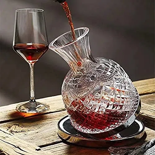 Decanters to Wine, decantador de vino giratorio/remolino, jarra de vino tinto aireador y respirador, recipiente de vidrio transparente sin plomo, decantadores y jarras de vino para los amantes del