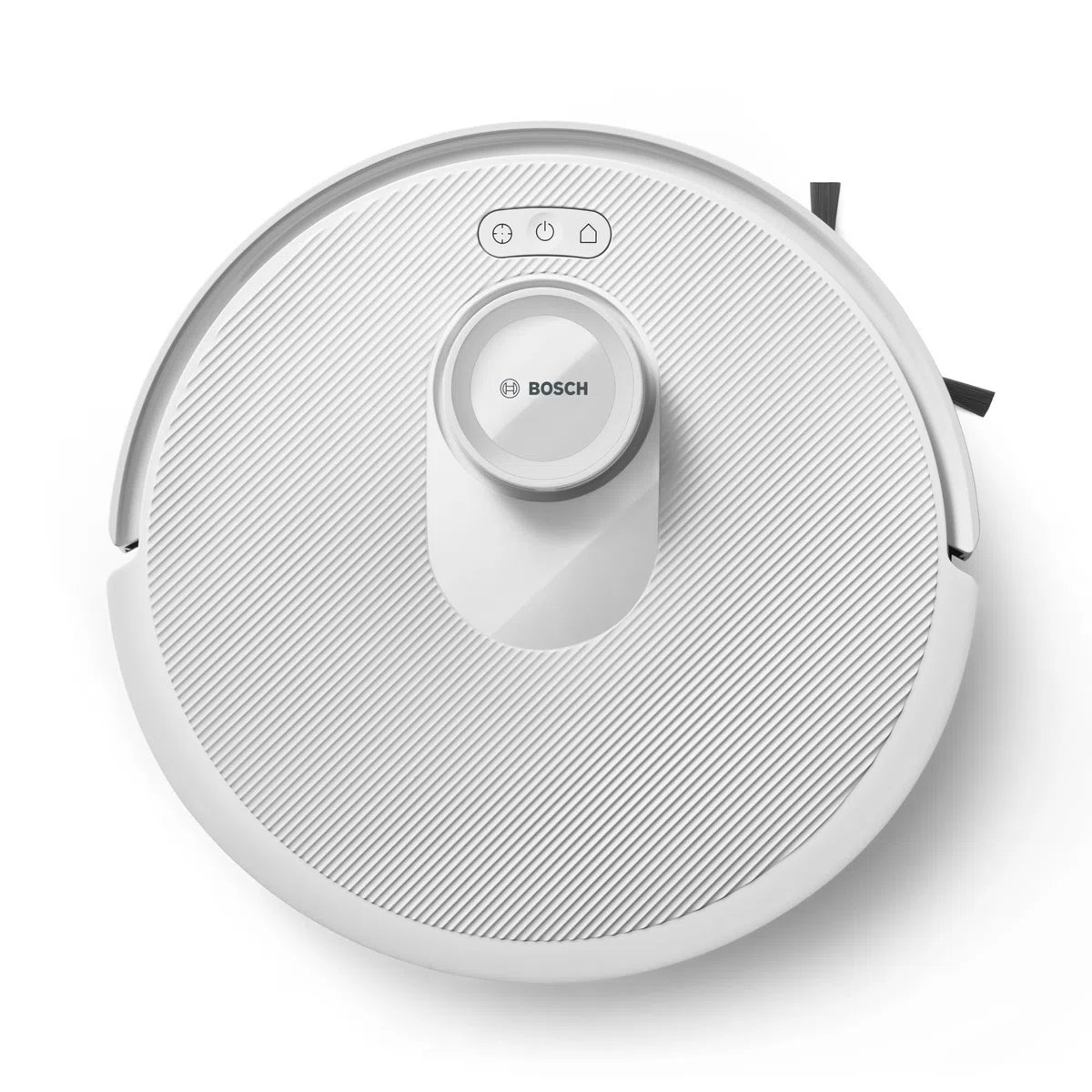 Bosch - Robot Aspirador Spotless +, aspira y friega, Potencia 11.000 Pa², Almohadilla húmeda Fija, estación Seca, Sistema Inteligente de visión por Infrarrojos, Bosch Home Connect App, Blanco, BCRD1W