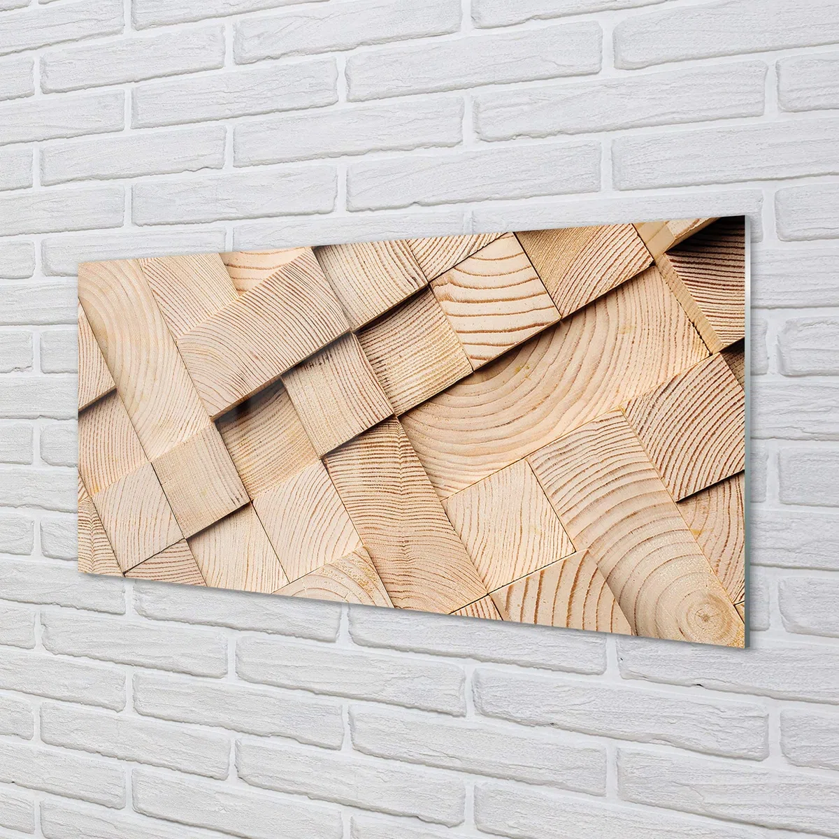 Tulup Impresión acríl Acrílico 100x50cm Impresa Decoración Imagen Cuadro sobre acríl Pinturas – Composición De Madera del Grano
