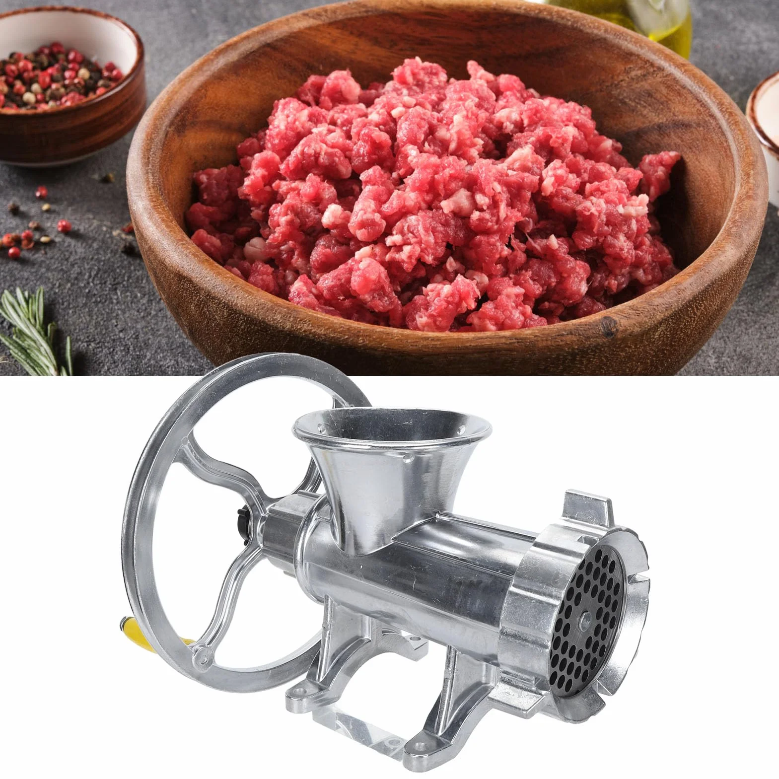 Picadora de Carne Compacta Máquina para Hacer Salchichas Fácil de Limpiar y Almacenar para Delicias Especiales