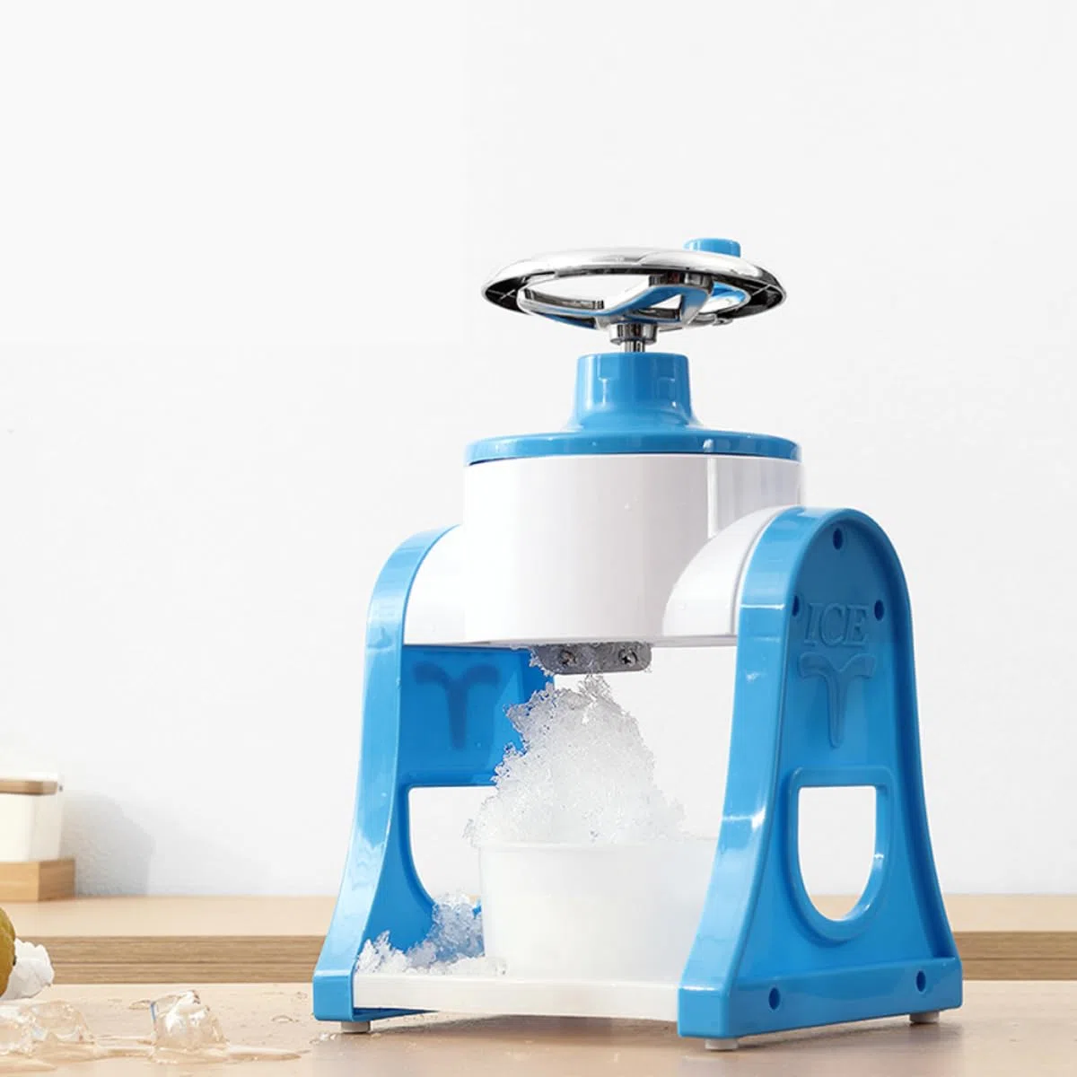 Hemobllo Máquina De Hielo Raspado A Mano Máquina para Hacer Granizados Máquina De Hielo Raspado Trituradora De Hielo Afeitadora De Hielo
