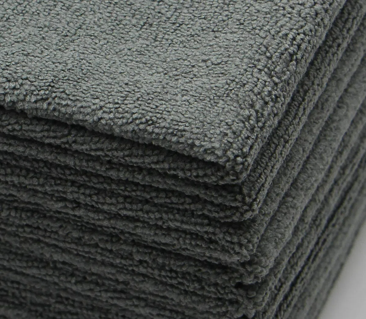 Paños de Microfibra Ultra absorbentes para Lavar Platos, paño de Limpieza de Secado rápido, 12 x 12 Pulgadas, Paquete de 10 Unidades, Color Gris