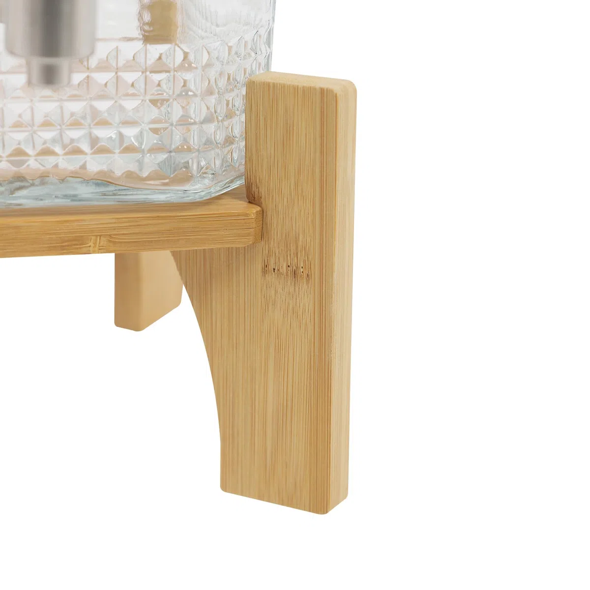 Dispensador de Bebida con Grifo de Vidrio para Buffet | Vidrio robusto servicio fácil con grifo dispensador de bebidas para fiestas buffet cocina, base estable y llenado simple