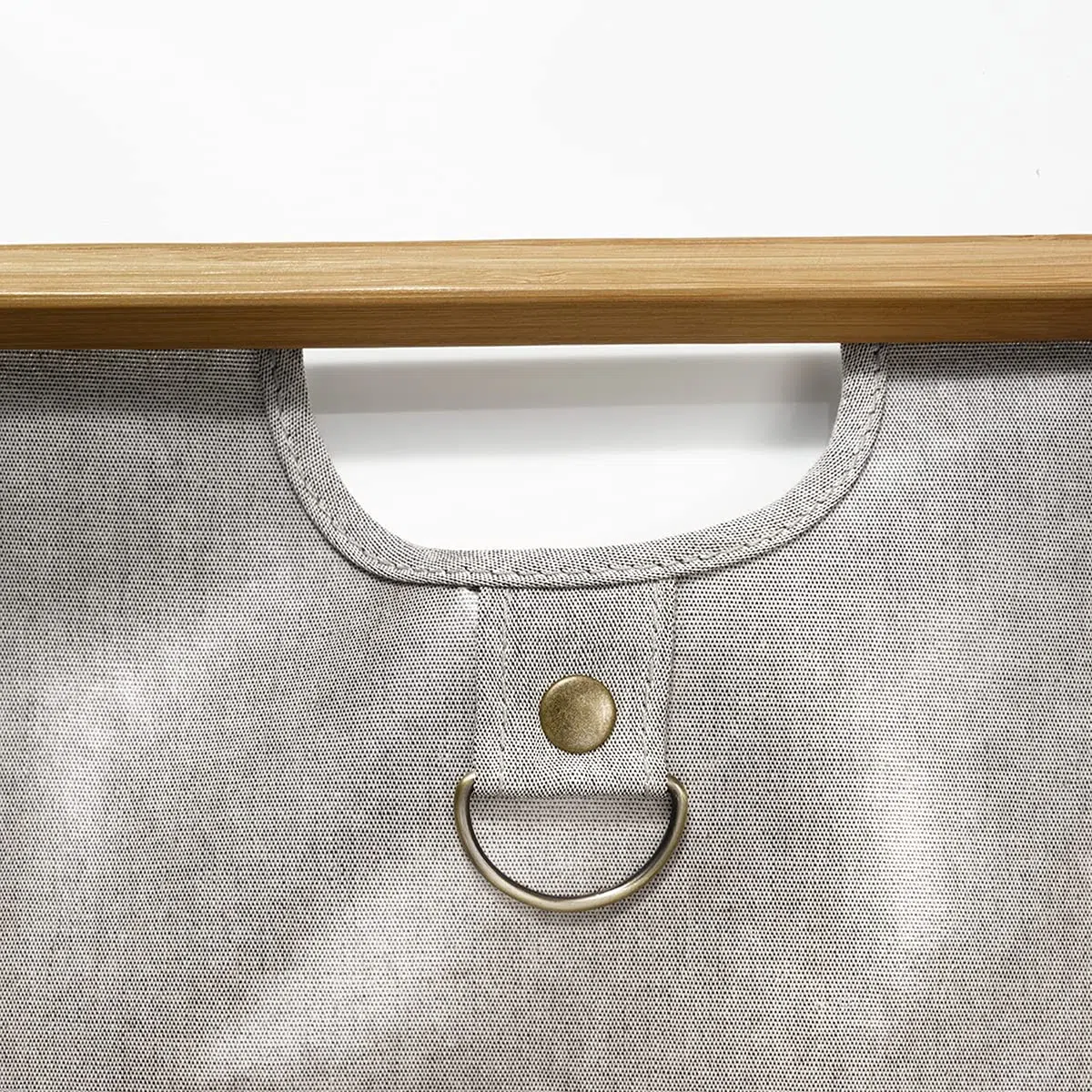 Prym 612561 Store & Travel Bag Canvas & Bamboo M Grey Bolsa de Viaje Lona y bambú, Gris, 45 x 30 x 50 cm