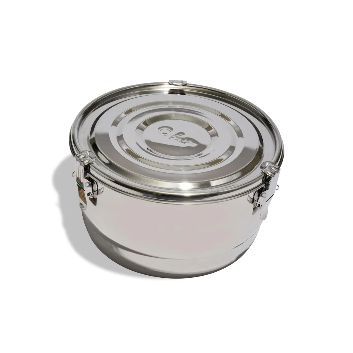CVAULT Contenedor hermético de almacenamiento de humidificador de 4 litros para hierbas, hierbas, especias, alimentos, contenedor de cosecha de acero inoxidable con paquete de humedad