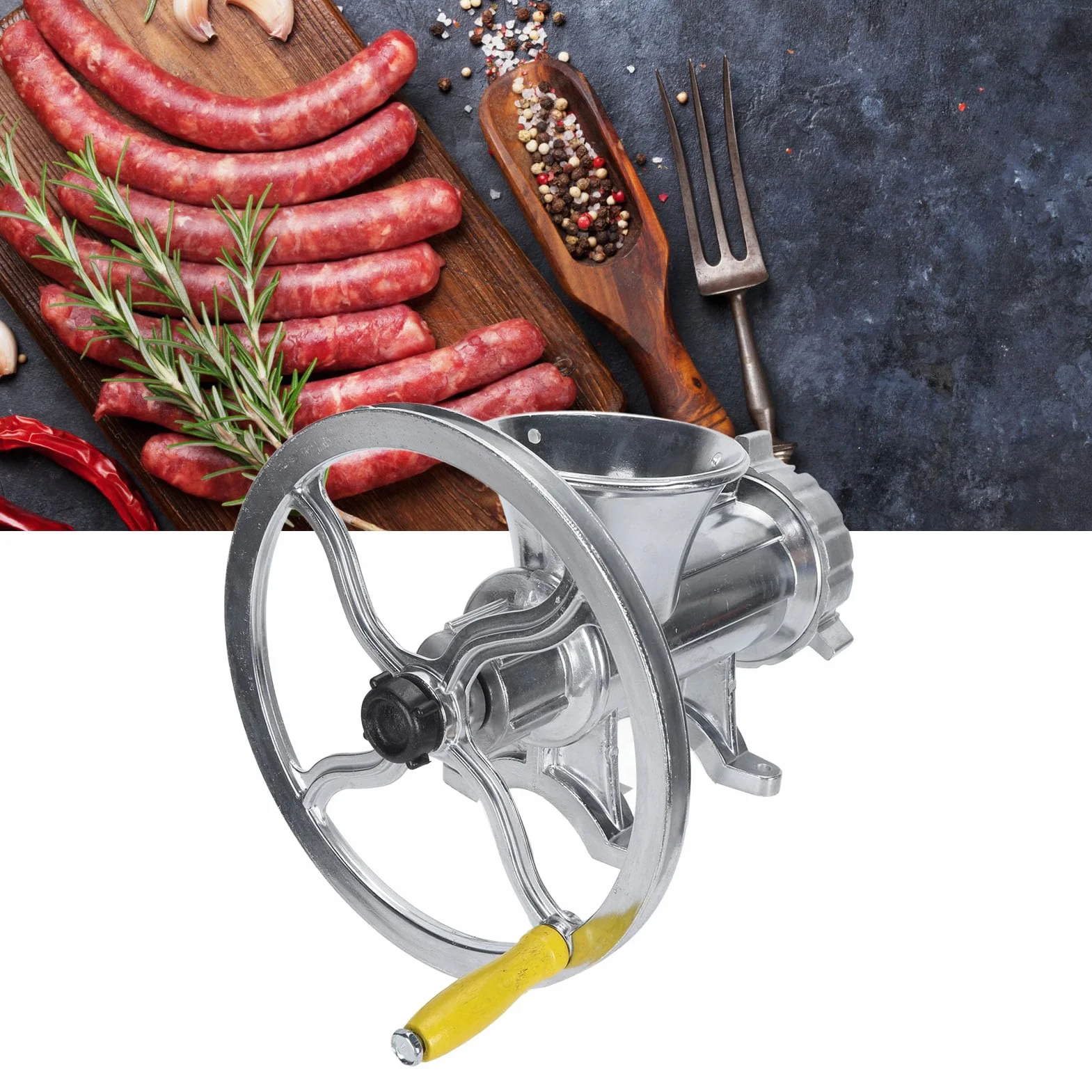 Picadora de Carne Compacta Máquina para Hacer Salchichas Fácil de Limpiar y Almacenar para Delicias Especiales