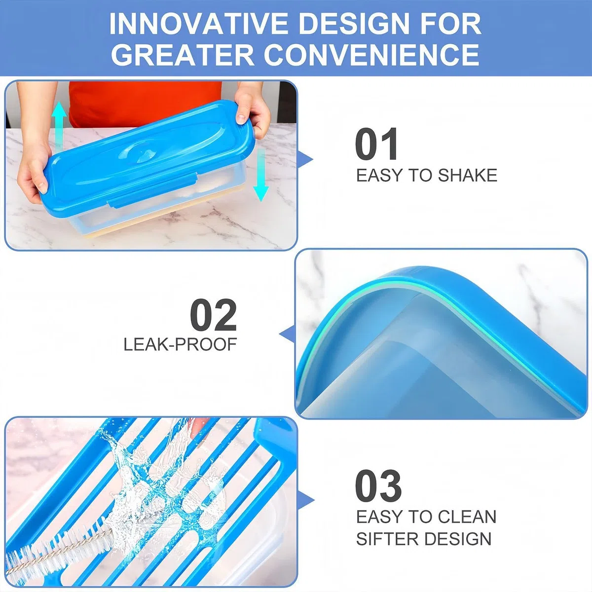 Bol Agitador Para Empanar Con Tapa Set de 2 Utensilios Cocina | Tapa Para Cuenco Rebozador Pescado Para Aros De , Verduras, Alitas Pollo, Restaurante, Cocina Y Comedor