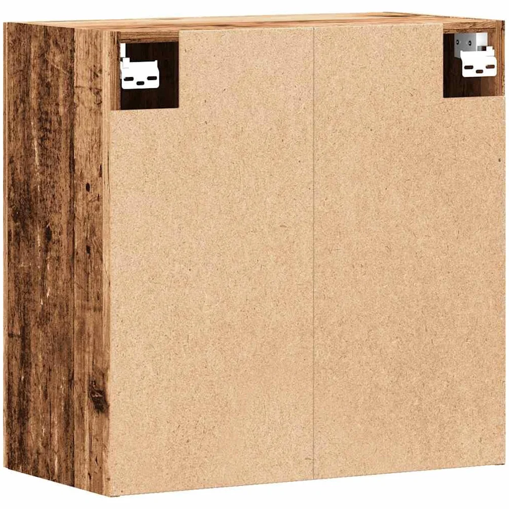 vidaXL Armario Pared Madera ingeniería Envejecida 60x31x60 cm, Armario montado en la Pared, Armario de Almacenamiento, Armario de Pared Colgante