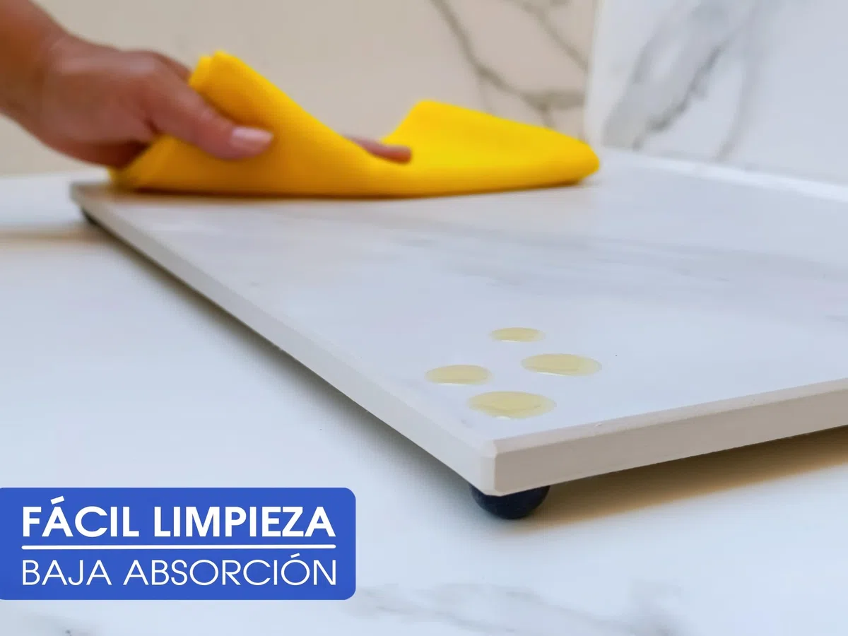 LOANE - Tabla de Cortar Multifuncional - Tabla Cortar Cocina, Material Porcelánico, Resistente al Calor y a los Arañazos, Ideal para Picar, Servir y Presentar Alimentos