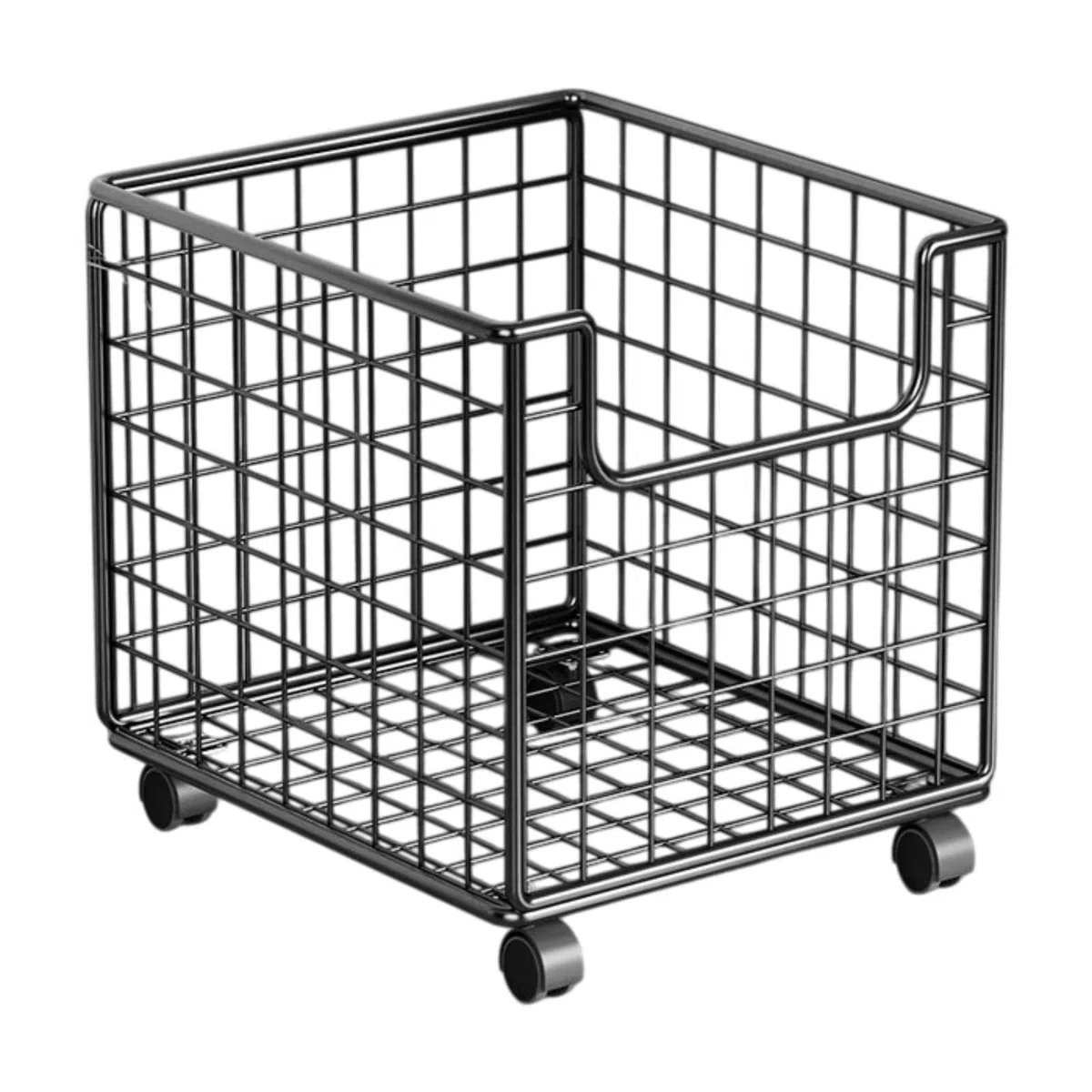 LOVIVER Estante de despensa de carros de Almacenamiento de Cocina, Cesta de Almacenamiento de Alambre de Metal, Organizador, Carrito de Rollo de Frutas de