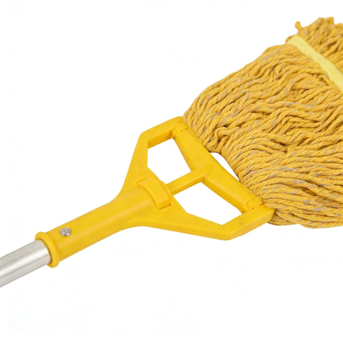 Con flecos de algodón, mopa desmontable de 4 secciones, para la limpieza de suelos, limpieza de suelos, limpieza de polvo, para casa, baño, cocina, salón, dormitorio, balcón