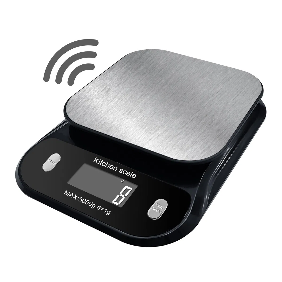 Báscula de cocina digital parlante, báscula electrónica de cocina, báscula de alimentos parlante con pantalla LCD grande, báscula de pesaje de alimentos con plataforma de disco de acero inoxidable,