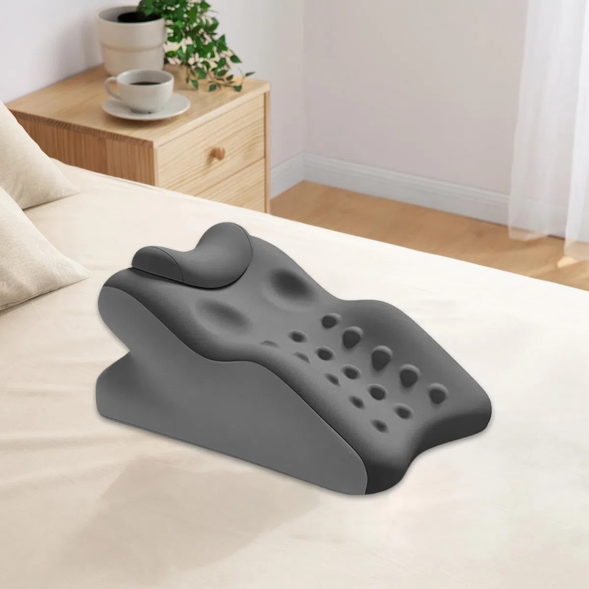 Almohadas Inclinadas De Descanso Cojín Espalda Espuma Viscoelástica, Ayuda | Almohada Cuña Ergonómica para Dormir Adultos Lavable Cojín Espalda Relajante Late