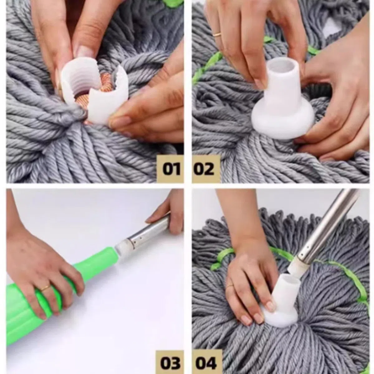 Trapeador giratorio de microfibra, mopas húmedas secas y giratorias de algodón | Mopas de microfibra de compresión de 360 grados | Mopas giratorias para limpieza de suelos | Diseño de para fregar | algodón | Mopas de microfibra de compresión de 360 grados