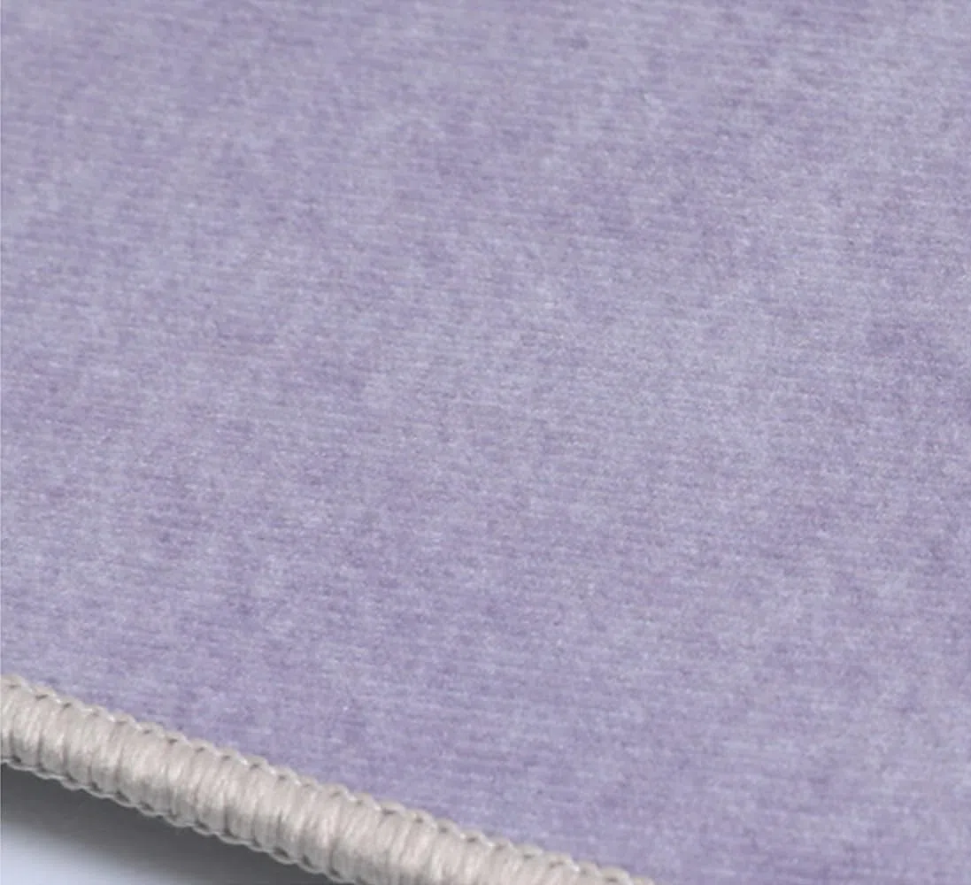 Alfombra de noche de 300 x 300 cm de pelo bajo con parte inferior antideslizante para mesa de sofá, sala de estar, cocina, baño, alfombra redonda lavable para decoración del hogar