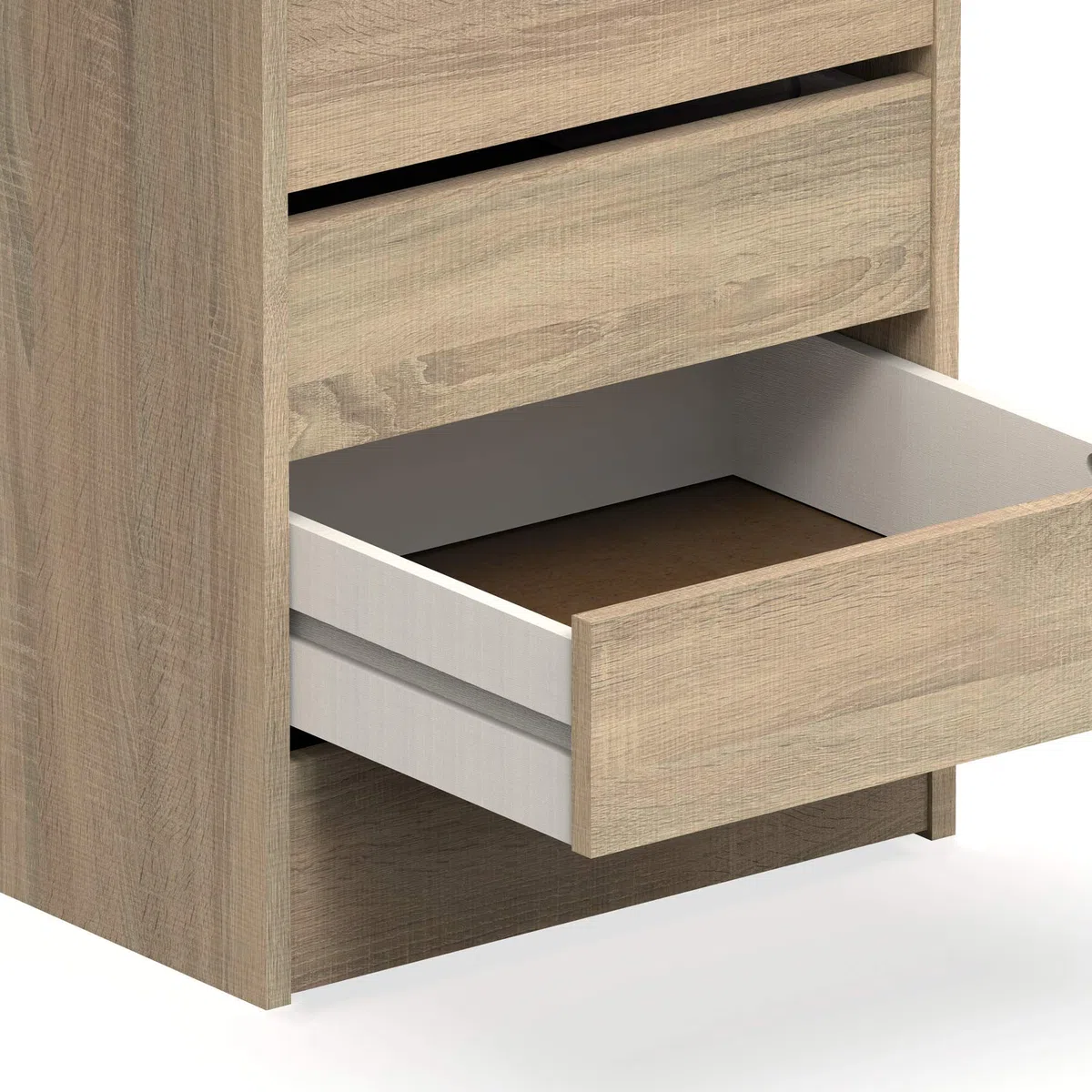 MUEBLES PITARCH | Cajonera 4 Cajones, Cómoda Dormitorios, Despachos, Interior Armario, Roble Cambrian, 63,5x46x45cm (Alto x Ancho x Fondo) Colección Tibet