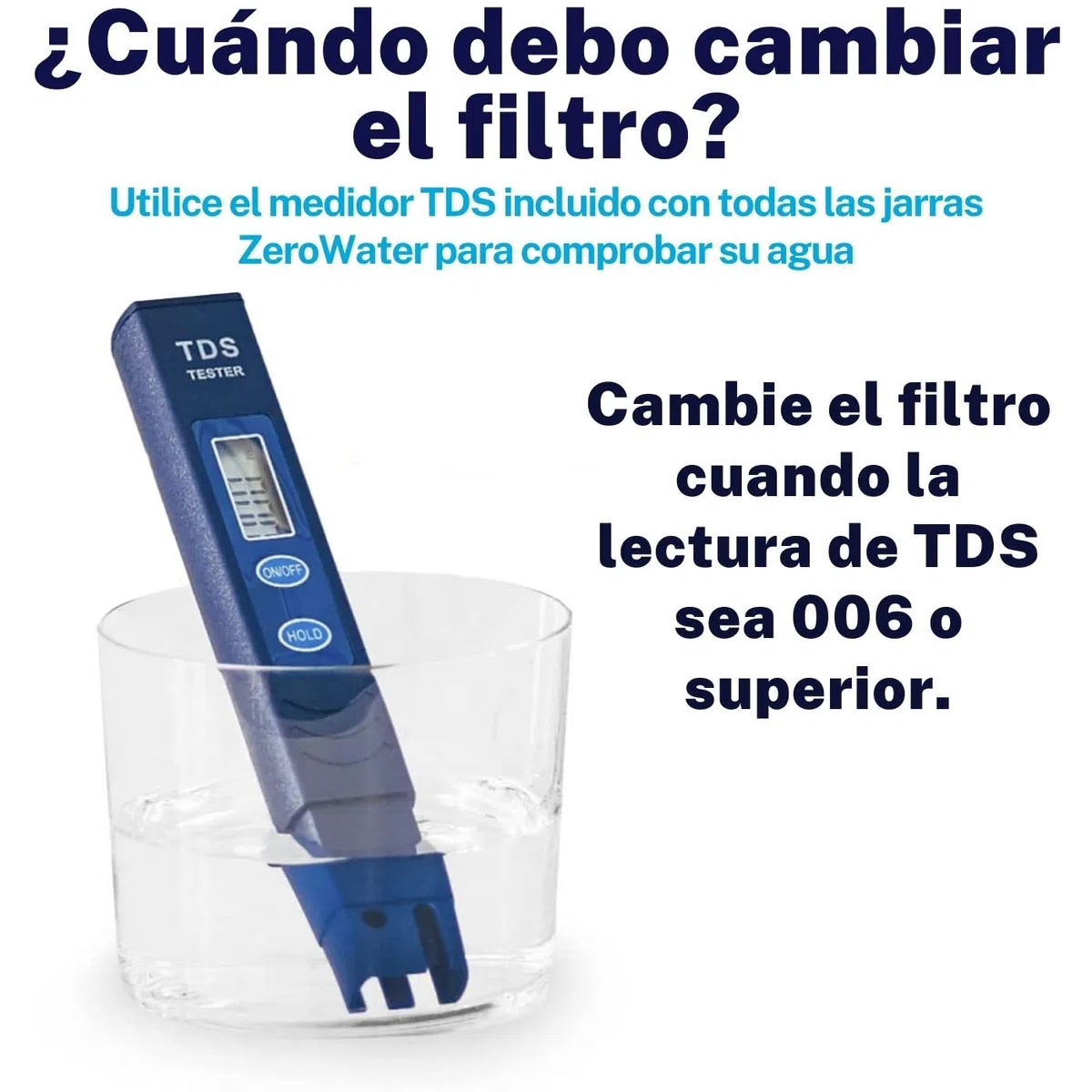 ZeroWater Combo Jarra filtradora de agua Redonda de 2,4 litros con 3 Filtros y Medidor de Calidad de Agua incluido, Libre de BPA y certificada para Reducir el Plomo y Otros Metales Pesados