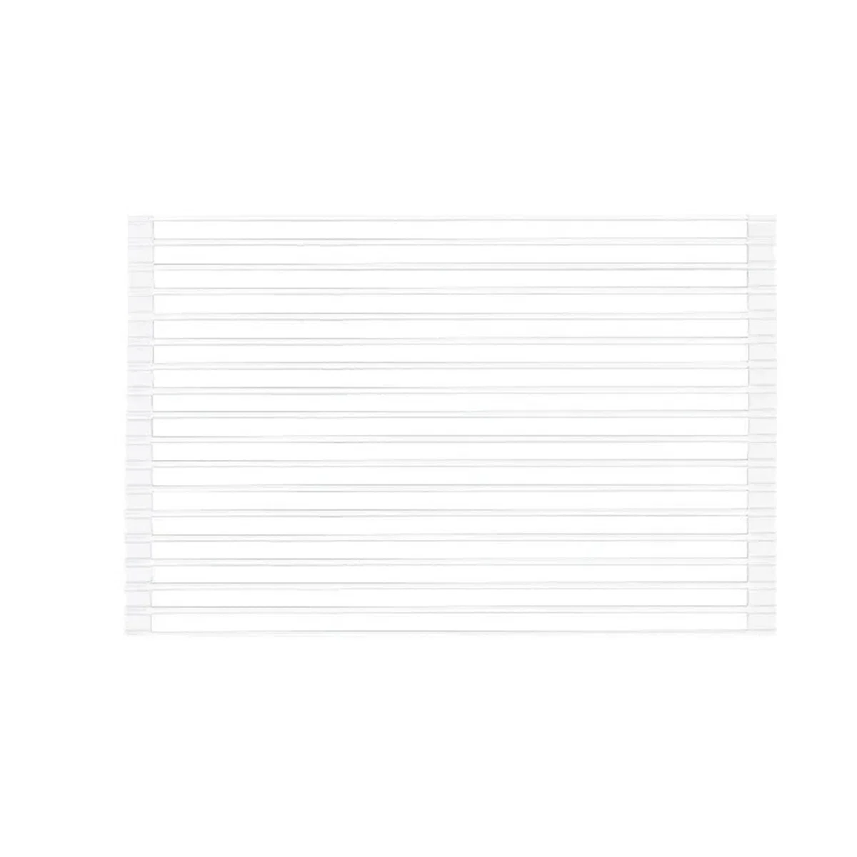 Escurridor de Platos Rejilla de Almacenamiento for Cocina, Rejilla for Filtro Silicona, Drenaje Plegable, Fregadero con persiana Enrollable Acero Inoxidable, for Cuencos y Palillos(B1)