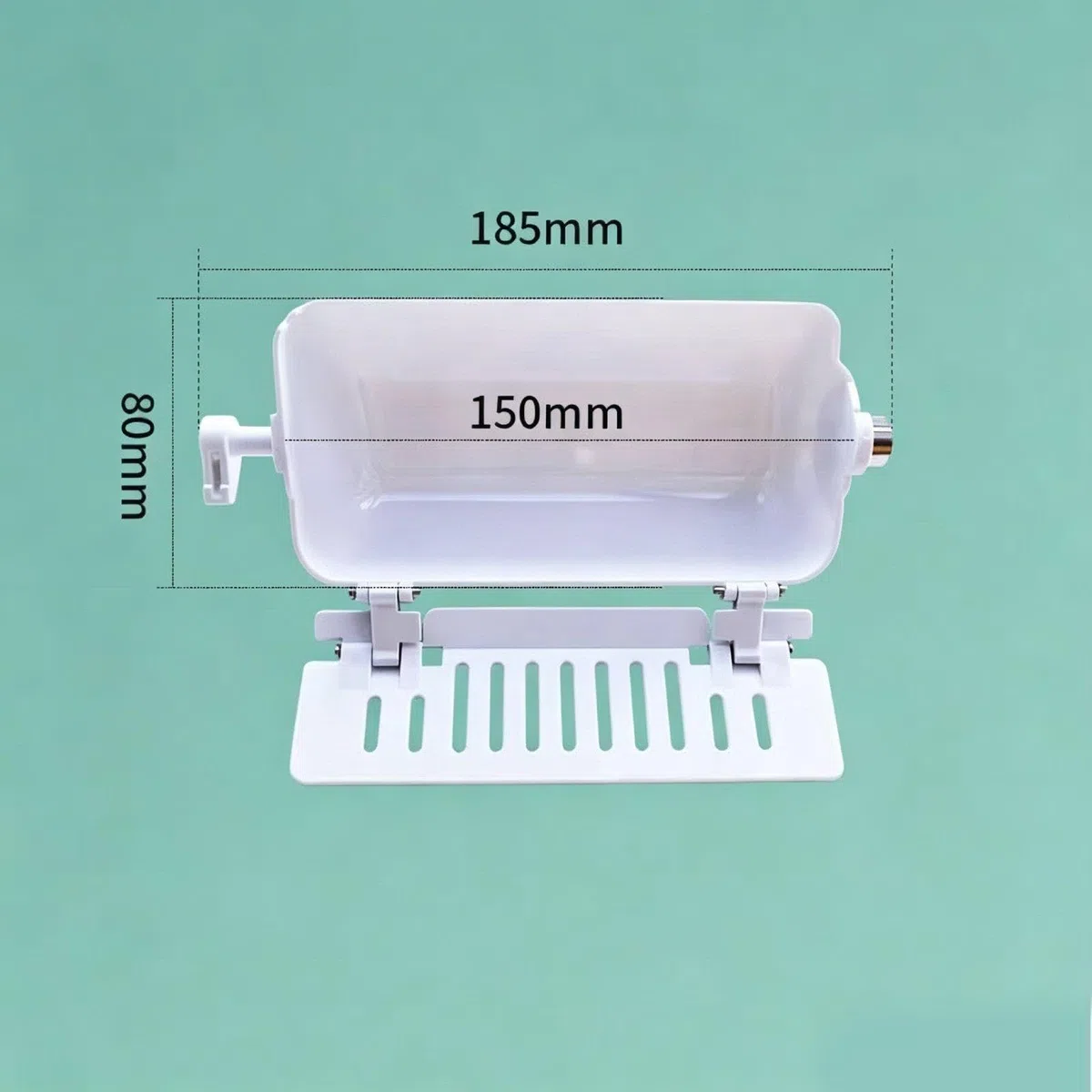 Repuesto para Fabricador de Hielo Bandeja Giratoria Cubitera Cesta Depósito Almacenamiento Recambio PP Resistente Al Frío con Compuerta Compa