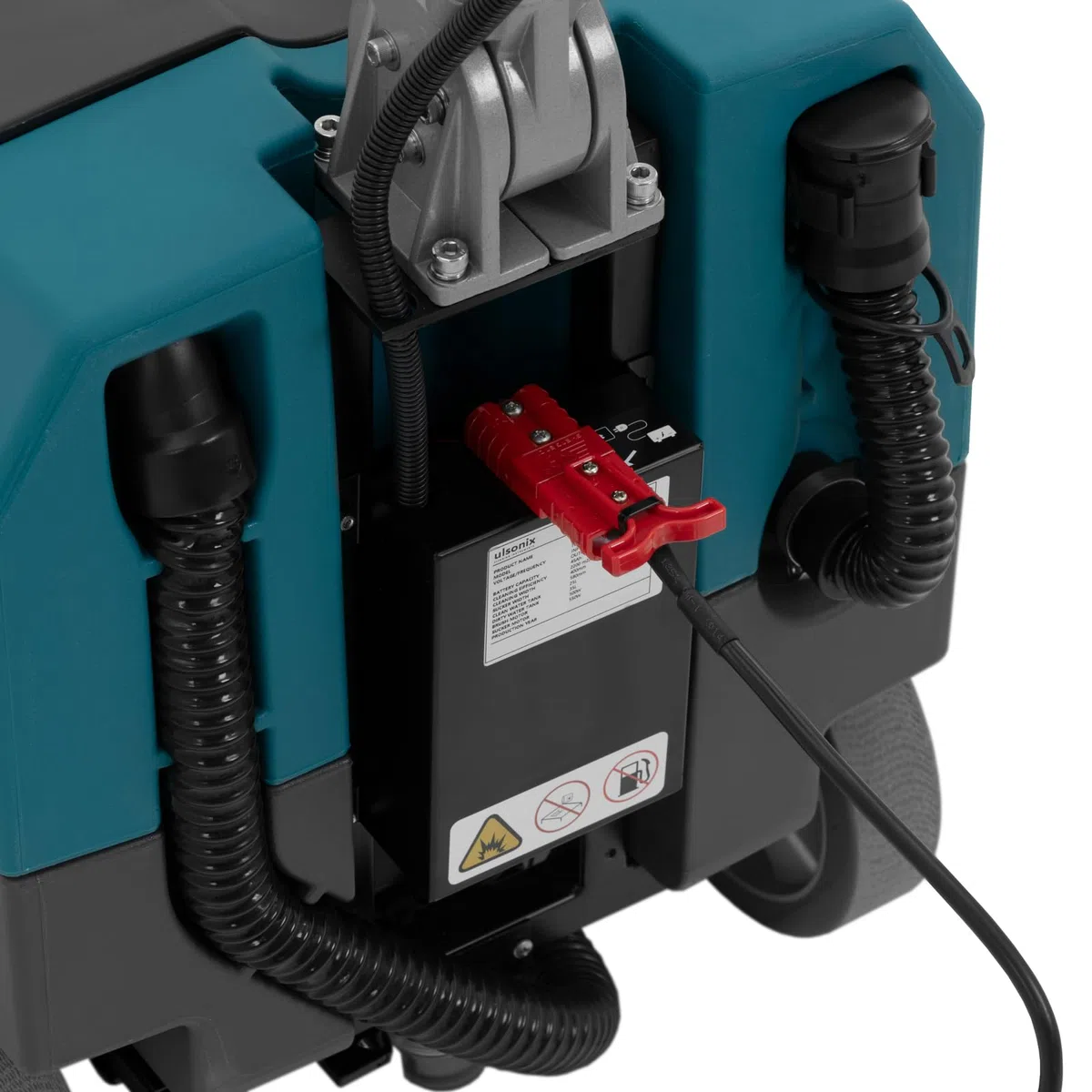 Fregadora Aspiradora Industrial con Batería 40 cm 2200 m²/h 160 rpm Abrillantadora monodisco Fregadora aspiradora profesional Fregadora aspiradora de pavimentos Máquina pulidora