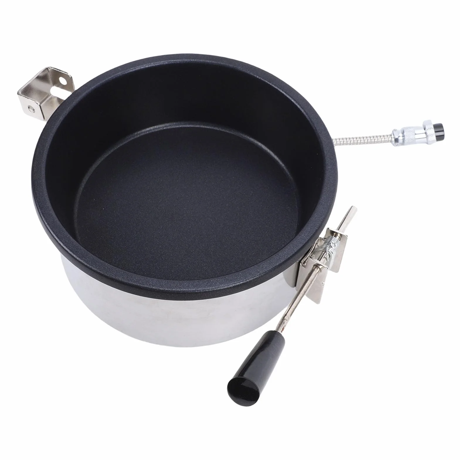 Olla para Hacer Palomitas de Maíz de Gran Capacidad de Acero Inoxidable para Fiestas Infantiles y Uso Doméstico
