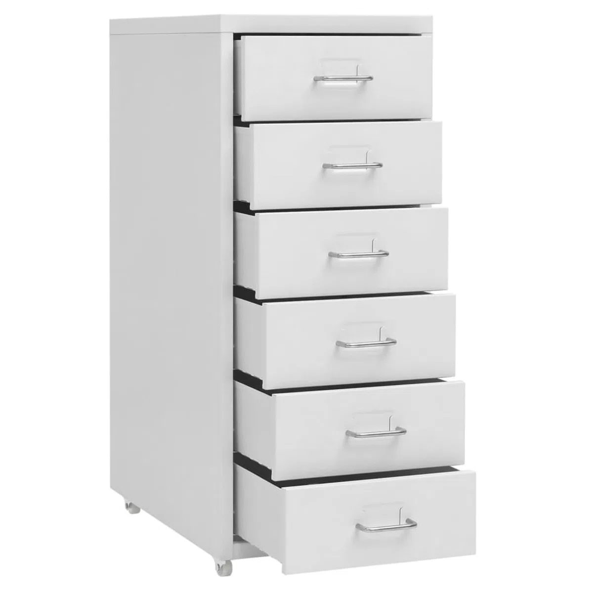 Gecheer Armario Archivador Móvil Armarios Metalico Cajonera Documentos Oficina Despacho Archivos Estudio Almacenamiento Muebles Estante Decoración Gris 28x41x69 cm