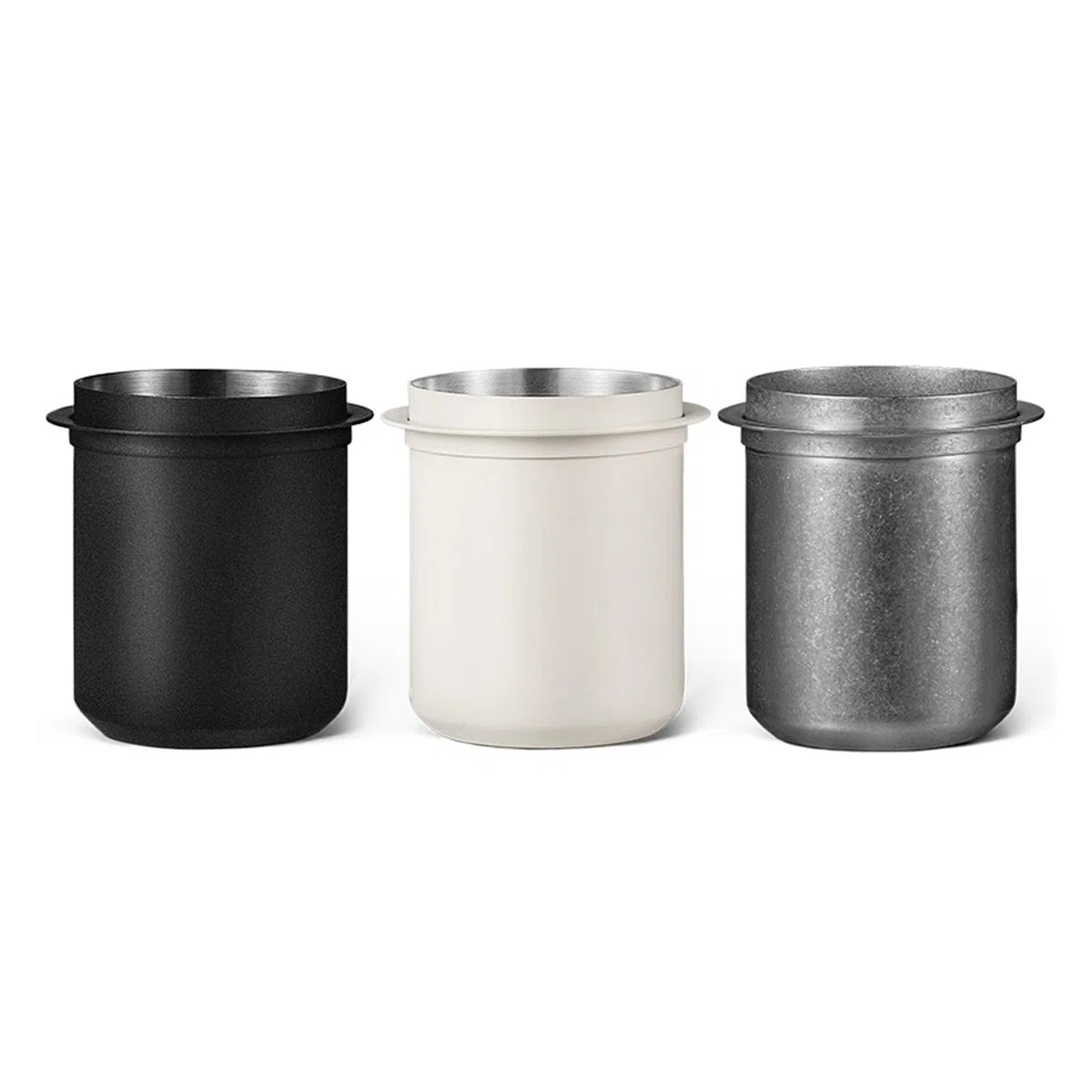 Taza dosificadora de 8mm, tazas dosificadoras de café molido de acero inoxidable, accesorios profesionales for Barista(58mm black)