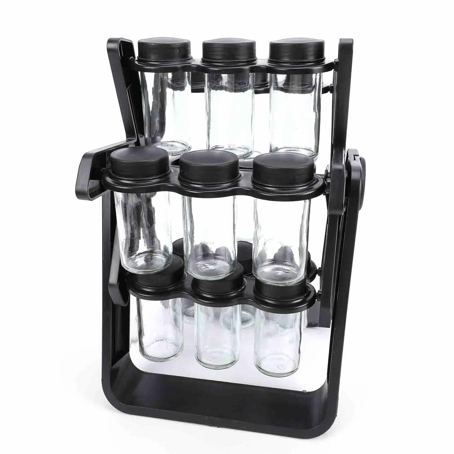 Especiero Giratorio de 360° con Tarros Etiquetados Organización Eficiente de la Cocina para Entusiastas la Cocina Moderno Soporte para Especias Encimera