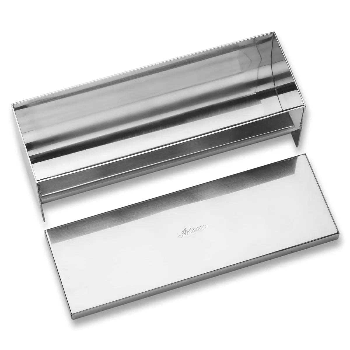 Ateco Stainless Steel Terrine Mold with Cover, Round Bottom, 9- by 3-Inches by Ateco