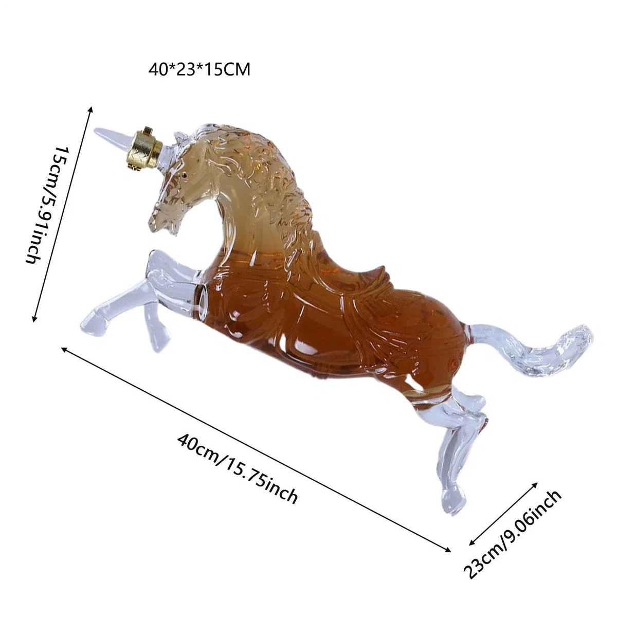 Jarras Decantadoras Para Alcohol Botella Con Forma De Caballo, Vacía, Para | Botella Licorera En , Celebraciones, Bares, Restaurantes, El Hogar, La Cocina Y El Comedor