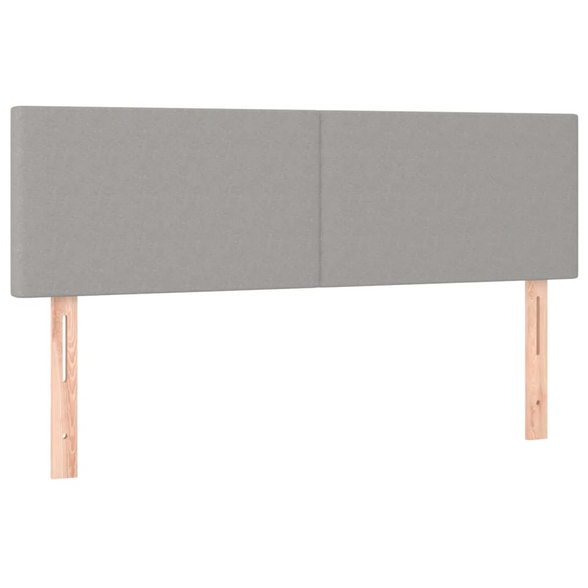 Cabeceros 2 Unidades, Cabezal De Cama, Cabezales Dormitorios Modernos, Cabecera para Cama, Cabeceira Cama, Tela Gris Claro 72x5x78/88 cm