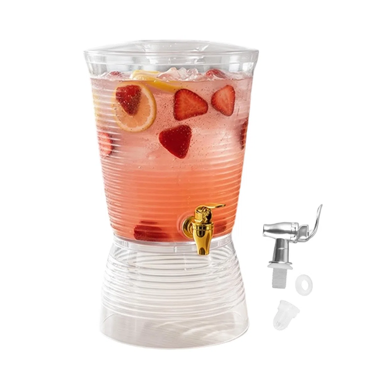 Jarra Dispensador de Bebidas Jarra de 6L para Refrescos | Grifo para Bebidas Frías para Barman, Mujeres, Hombres, Hogar, Oficina, Cafetería, Cumpleaños, Barbacoa, Boda, Picnic
