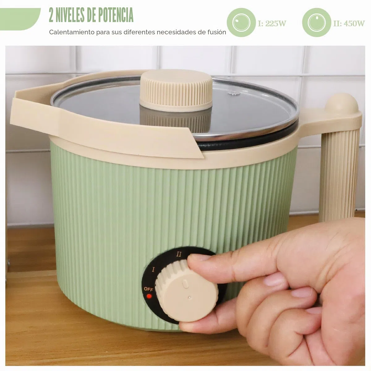TOAUTO Cera para derretir 1,5 L, color verde