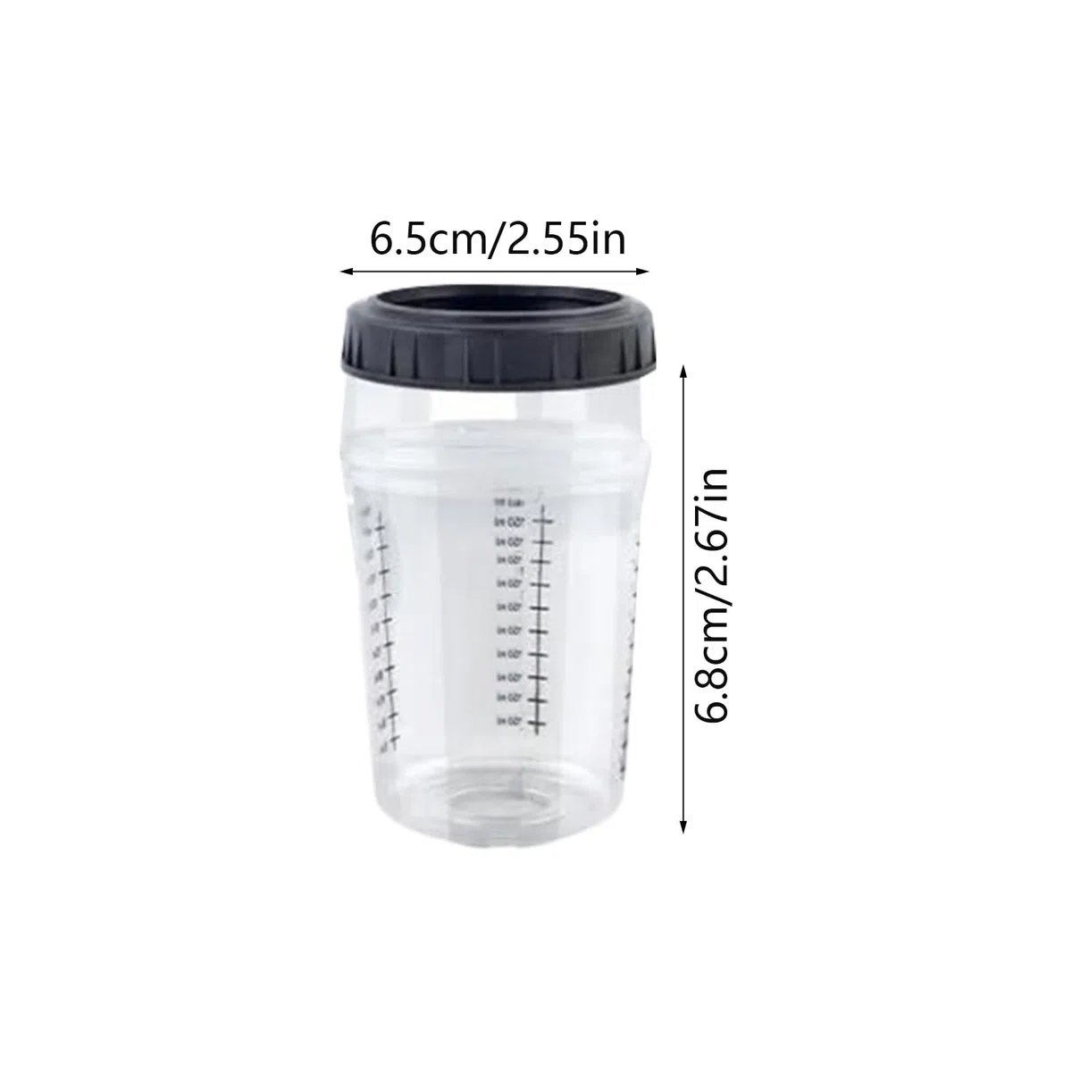 Vasos De Mezcla De Pintura Para Automóviles Vasos Medidores De Pintura 165 | Envase Compacto Transparente Con Medición Para Arte Manualidades Renovación Reparación Muebles Coche