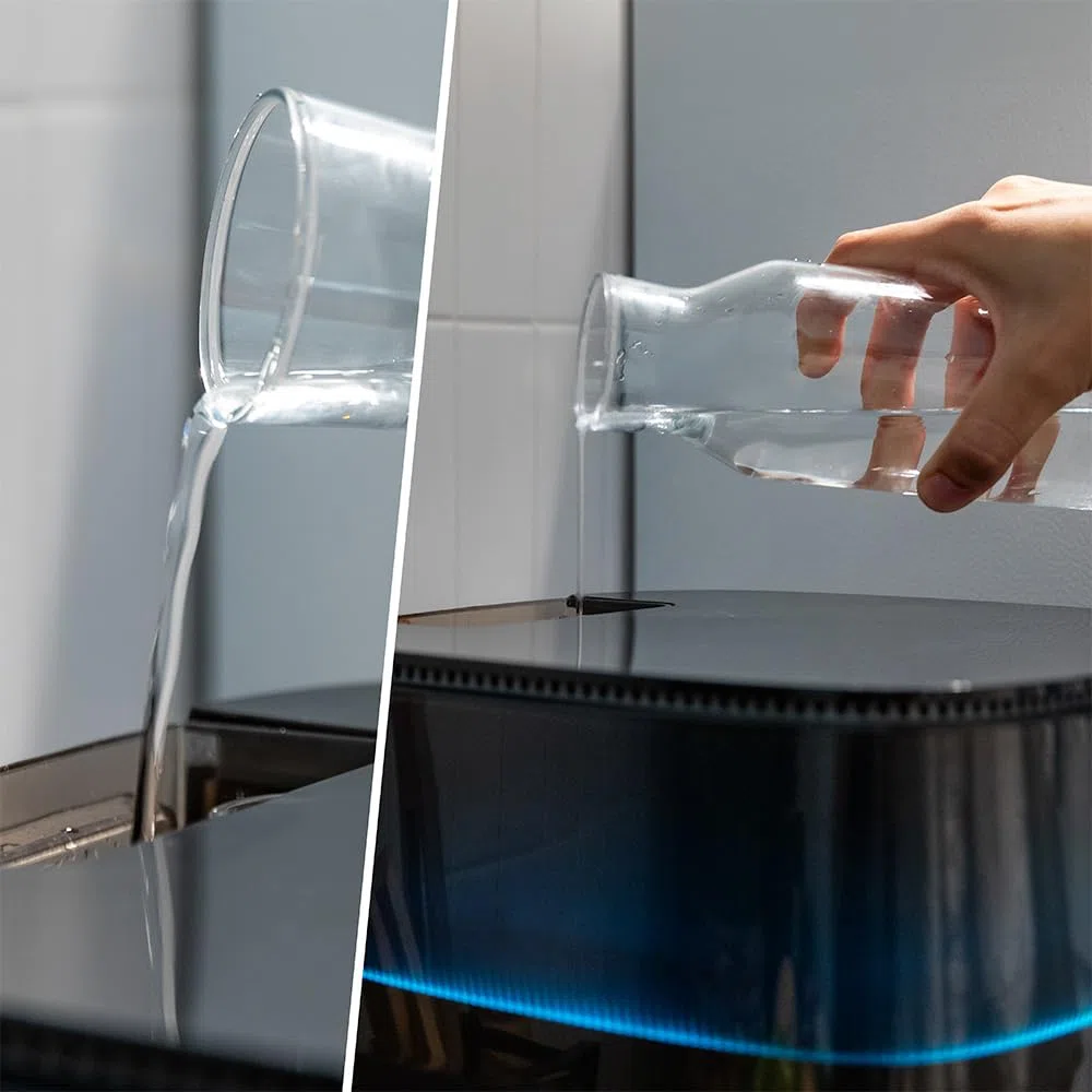 Cecotec Freidora de Aire sin Aceite de 5 L Cecofry Neon 5000 Air Fryer | 1500W, Spray de Agua, Ventana, Luz Interior, Tecnología PerfectCook, 10 Menús, Panel de control Táctil, 80º-230ºC