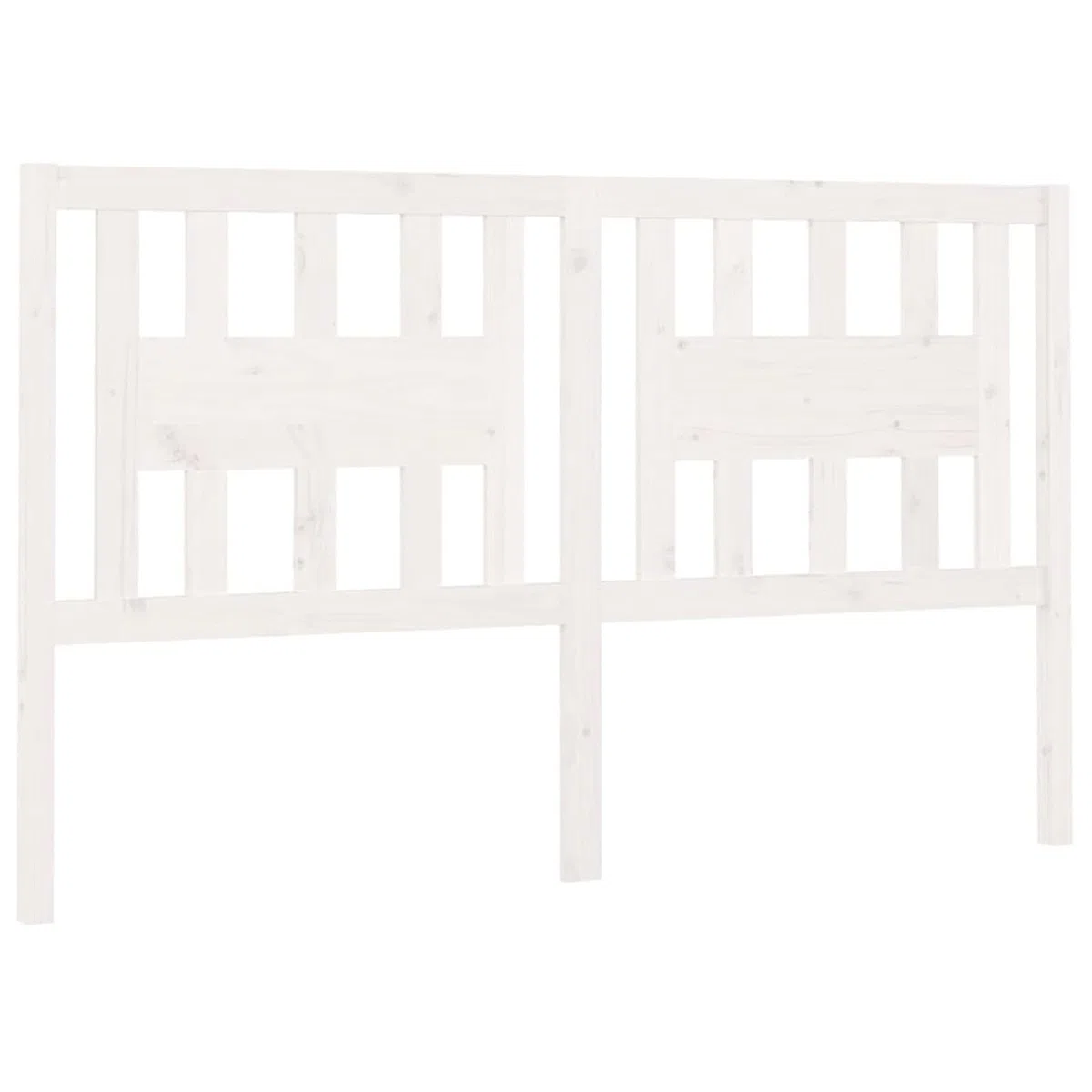 Cabecero, Cabezal De Cama, Cabezales Dormitorios Modernos, Cabecera para Cama, Madera Maciza de Pino Blanco 146x4x100 cm