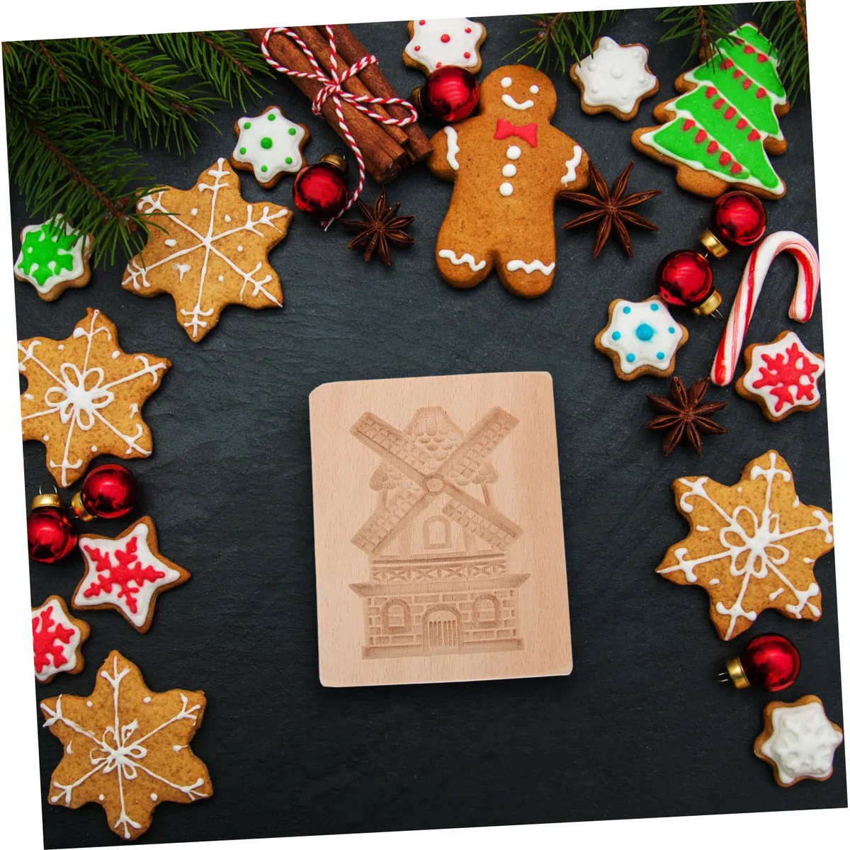 3 Piezas Cortador De Galletas De Madera Sello De La Impresora Precioso Molde Para Galletas Dulce De Chocolate Molde De Gofrado De Galletas Herramienta Para Hornear Mini Galletas