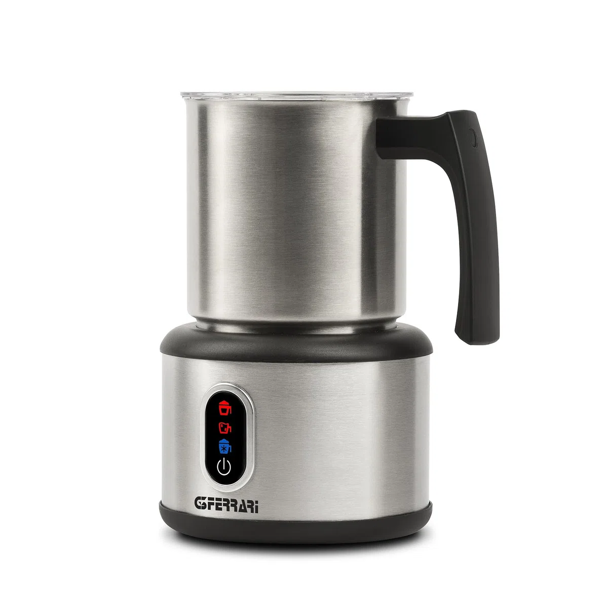 G3 Ferrari G10198 Choco-Lat Espumador de leche con vaso de acero inoxidable extraíble, 600 W, capacidad de 250 ml, 3 funciones, Capuchinador, Pantalla táctil, Fácil de limpiar, Apagado automático