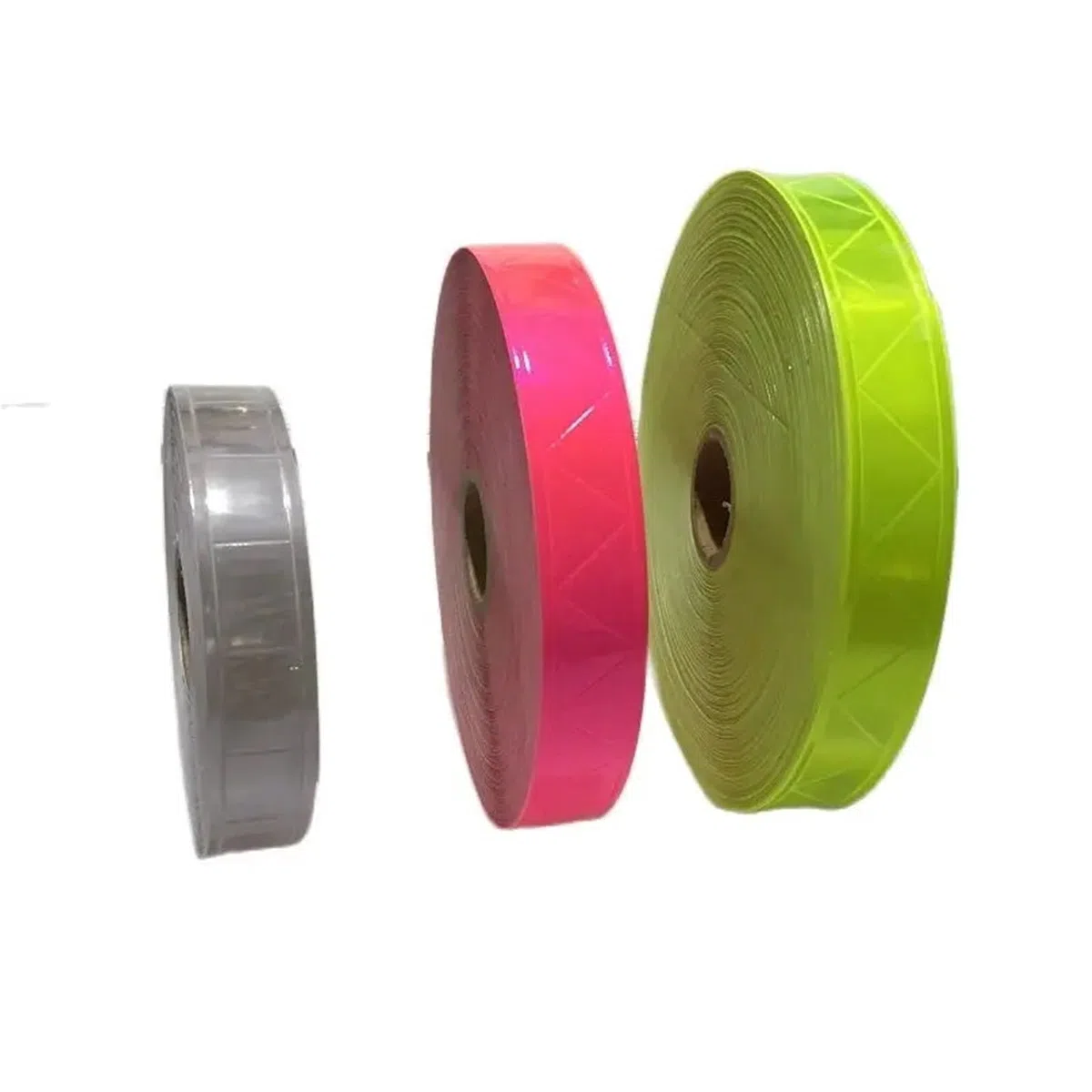 Tela Reflectante Tira de Advertencia Reflectante Nocturna de PVC, Cinta Reflectante Fluorescente de Material Auxiliar for Ropa, for tráfico por Carretera(Green,2.5cmx50m)