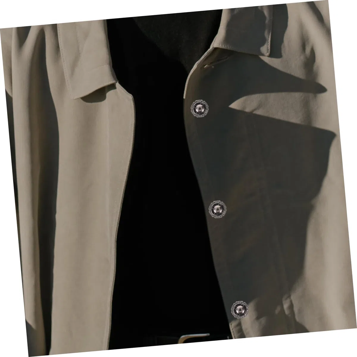 DOITOOL 5 Series Botones A Presión Botones De Ropa Sujetadores Botón De Costura De La Vendimia Botón De Presión Broches De Repuesto Broches De Presión Aleación De Zinc Negro 25 Piezas X 5