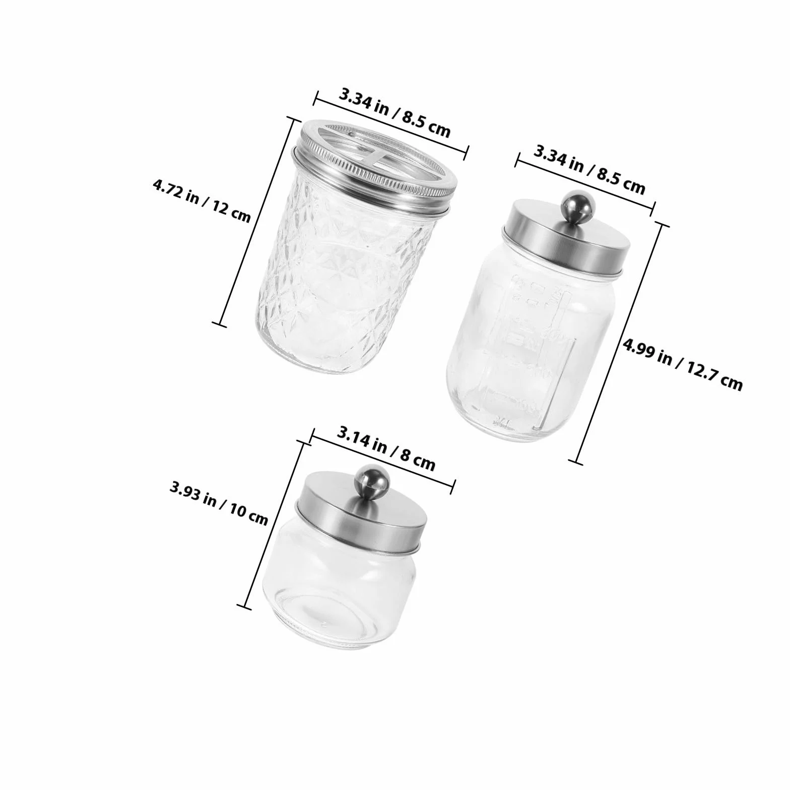 Juego de Accesorios para Baño Porta Cepillos Diseño Clásico y Funcional Dispensador de Jabón Espumoso Tarros de Vidrio para Organizar el Cuarto de Baño
