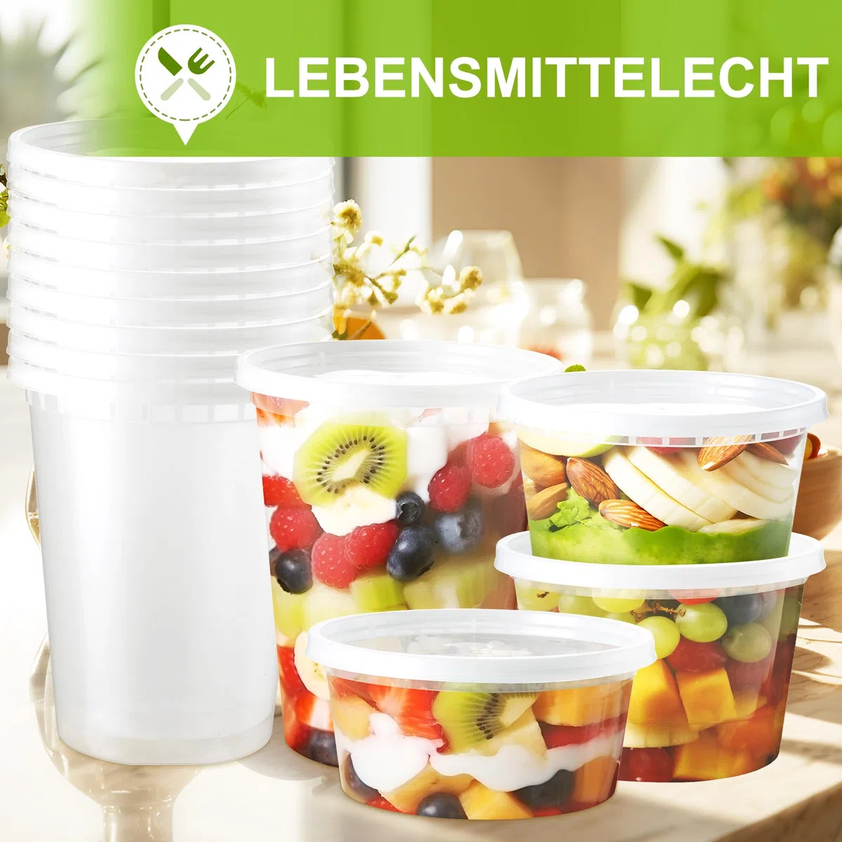 Eupako 30 cajas de preparación de comida de 32 oz/960 ml, recipientes con tapas, herméticos y aptos para microondas para sopa, oats y togo