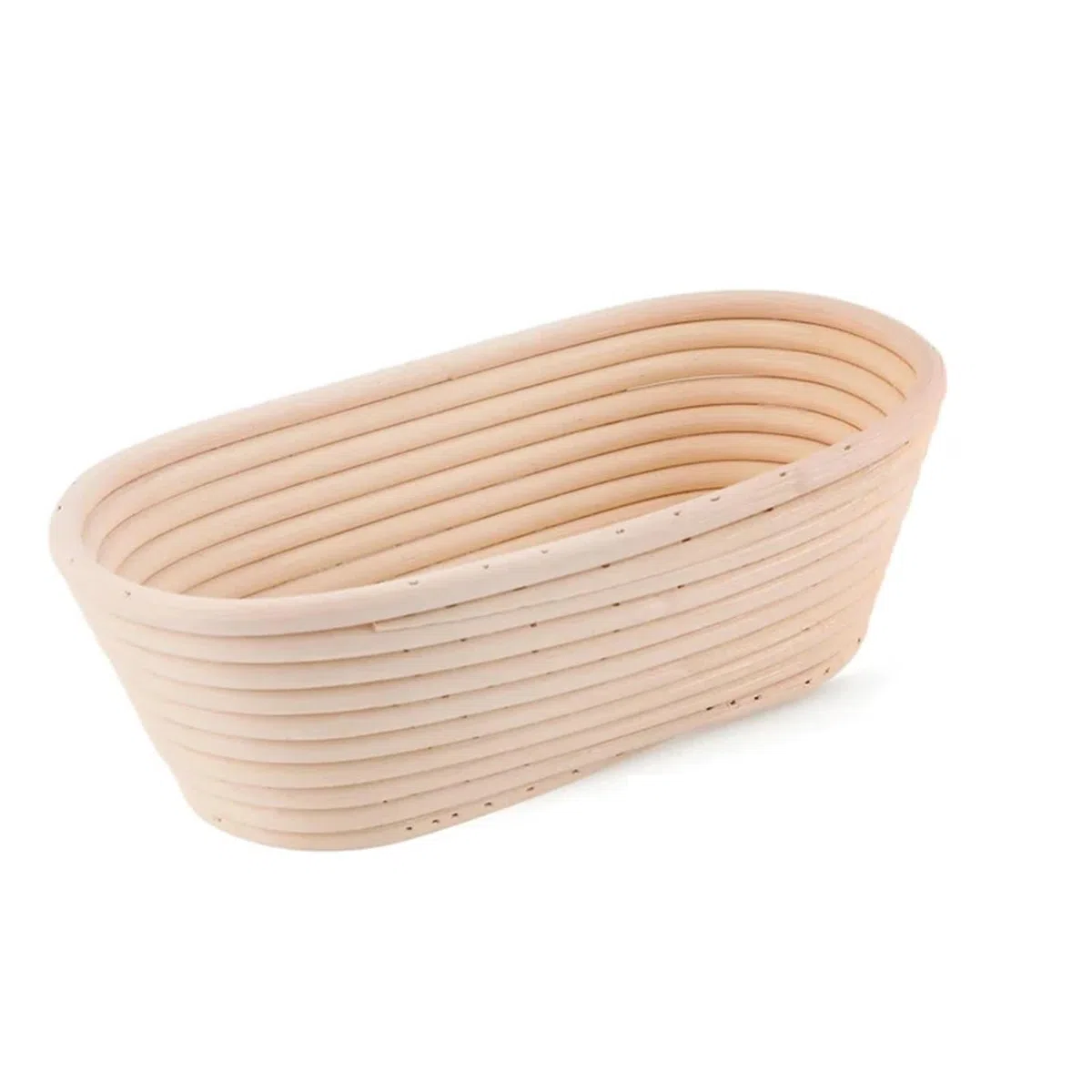Cestas Fermentación Cesta de Mimbre for fermentación de Masa, Cesta for Pan, Mimbre, fermentación de Masa(Oval 28X15X8cm)